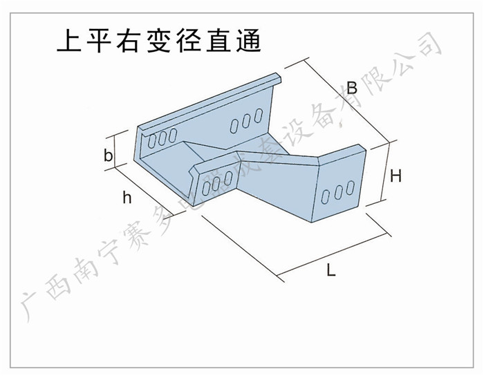 上平右变径直通